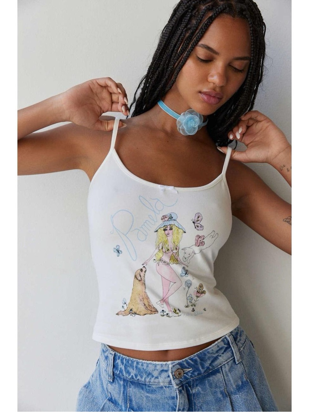 *ISO* Frankie’s Bikinis X Pamela Anderson Butterfly Tank Top